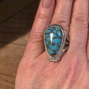 Brand new blue fashion ring.